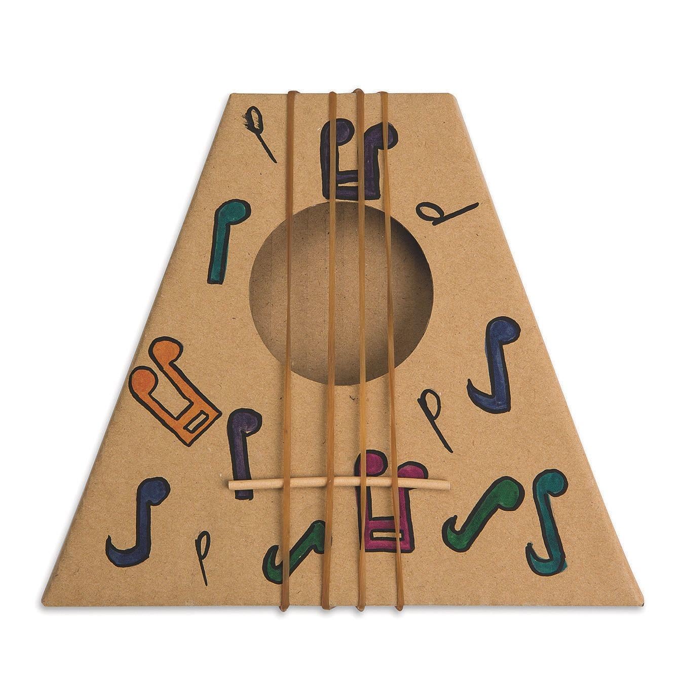 S&S Worldwide-CF-9985 Make-A-MandoHarp Craft Kit (Pack of 12), 8 in X 7 in