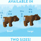 Spunky pup Clean Earth Plush Bear | Made from 100% Recycled Water Bottles |Large,Brown,7212