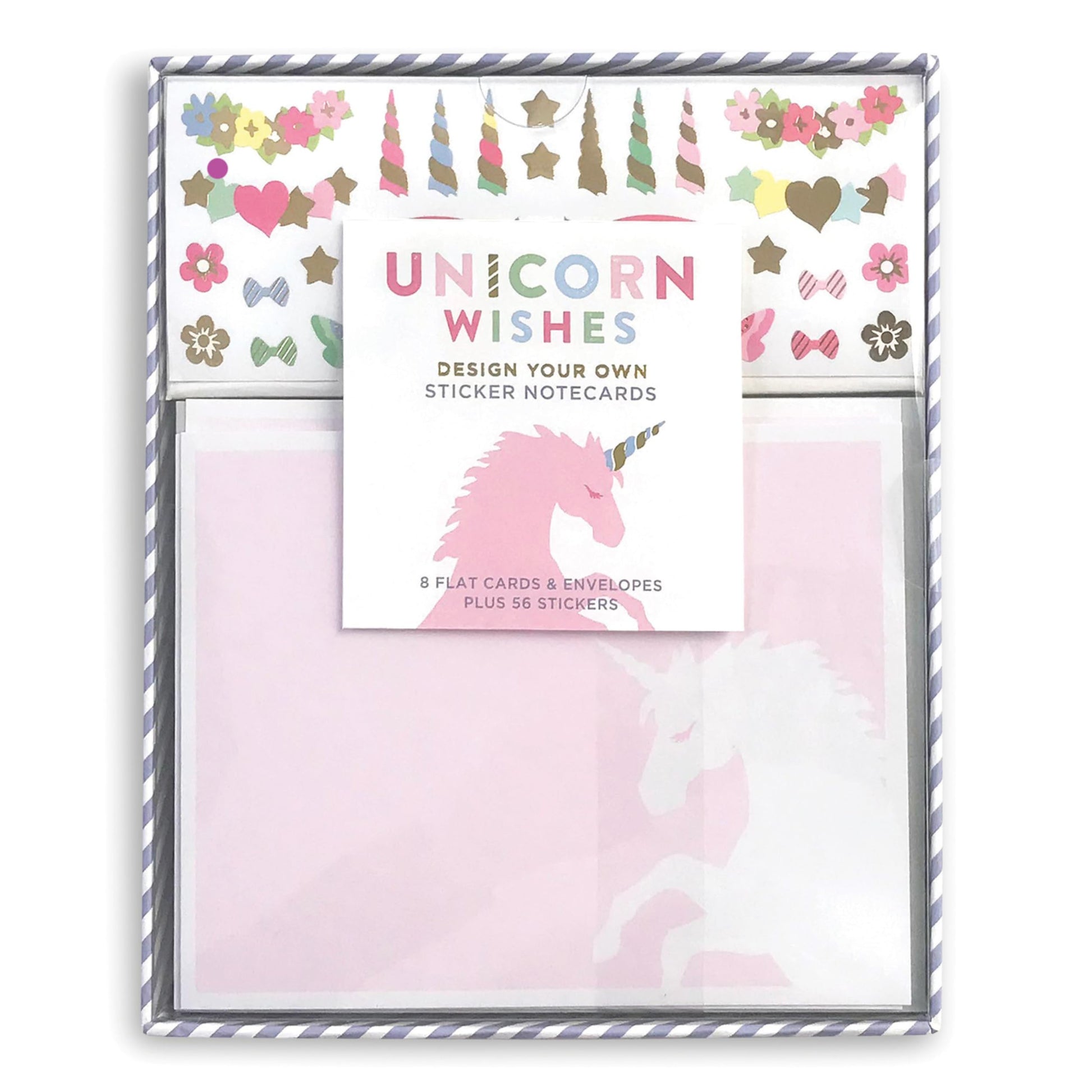 Mrs. Grossman's Design Your Own Sticker Notecards Card Making Kit - includes 8 Cards, Envelopes, and Classic Stickers - Create DIY Thank You