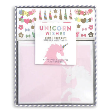 Mrs. Grossman's Design Your Own Sticker Notecards Card Making Kit - includes 8 Cards, Envelopes, and Classic Stickers - Create DIY Thank You