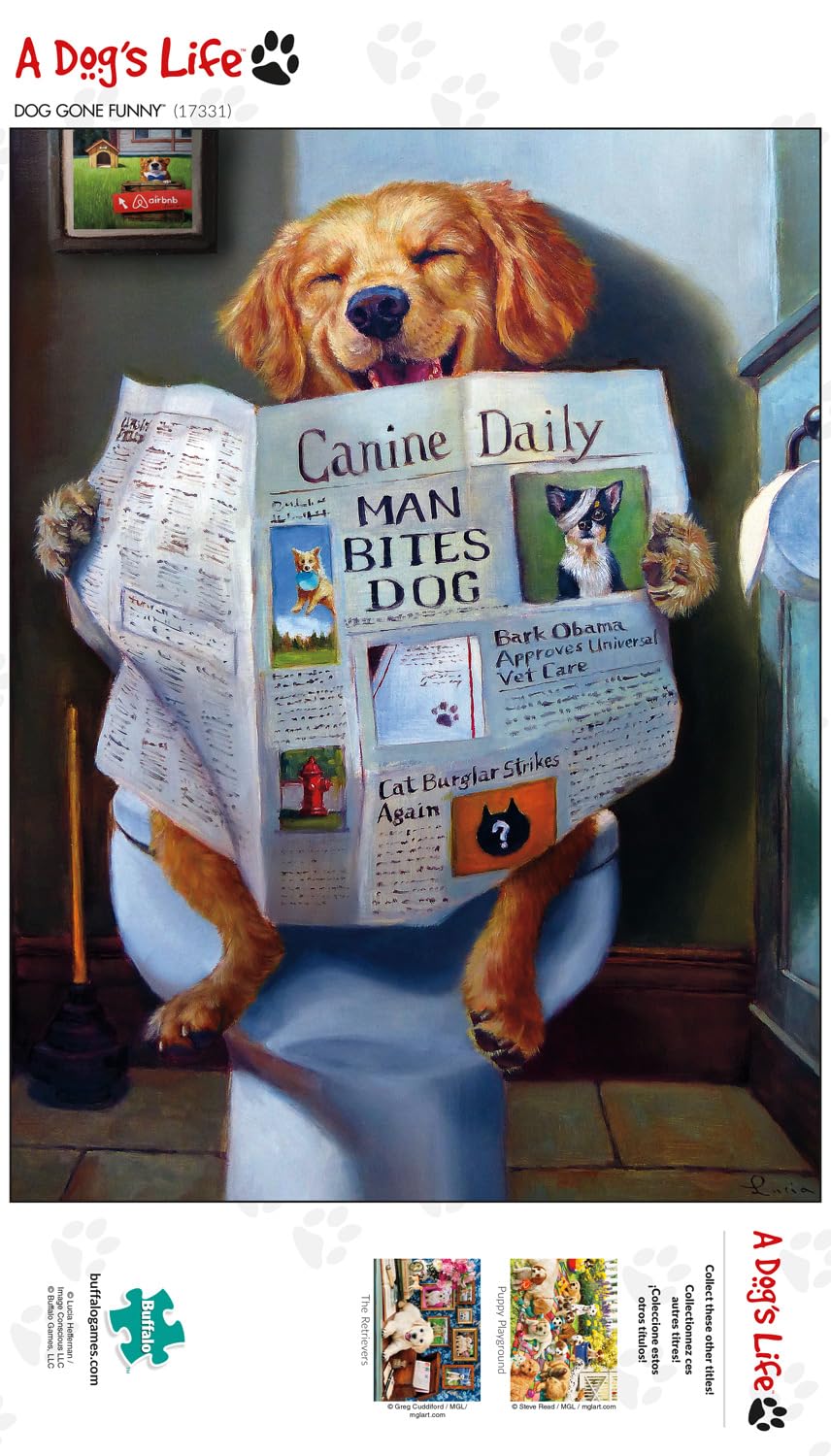 Buffalo Games - Dog Gone Funny - 750 Piece Jigsaw Puzzle for Adults