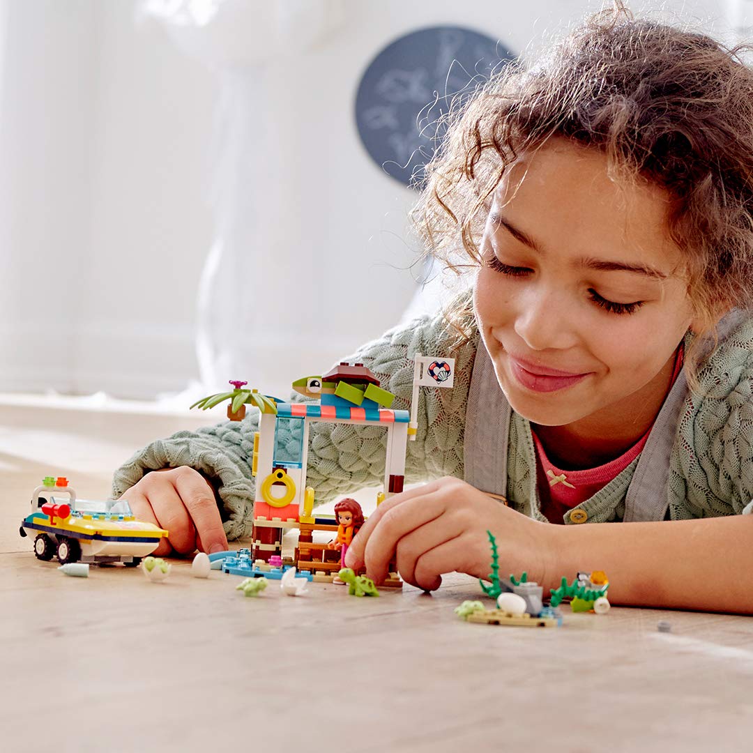 LEGO Friends Turtles Rescue Mission 41376 Rescue Building Kit with Olivia Minifigure and Toy Turtles, Includes Toy Rescue Vehicle and Clinic