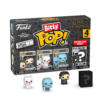 Funko Pop Bitty: Game of Thrones - Jon Snow, Ghost, White Walker, & Mystery Chase Figure - (Styles May Vary) and A Surprise Mystery Mini Figure - 0.9
