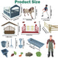WUEURU Horse Stable Playset,Horse Toys,Horse Toys Set for Girls and Boys with Rider with 2 Horses and 2 Riders for Gift Ideas and Birthday Presents