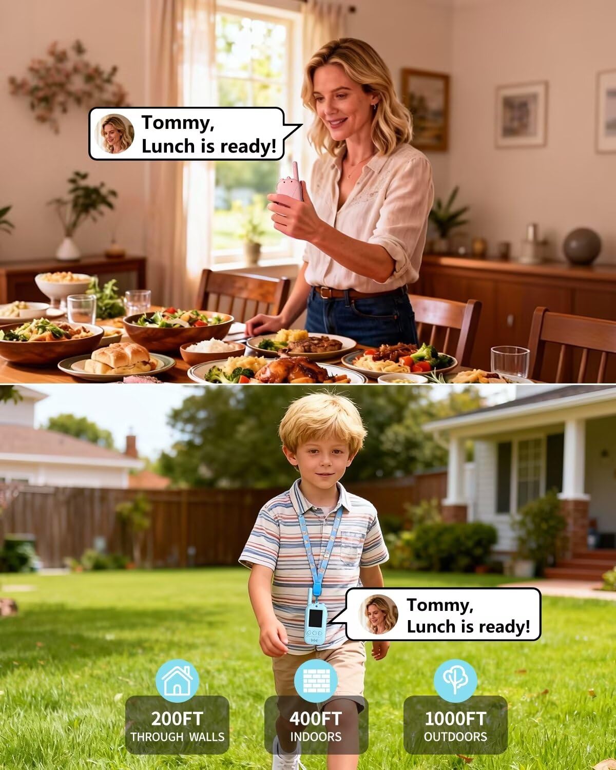 Video Walkie Talkies, Kids Adventure Toys with Screen, Video Walkie Talkies for Kids with Voice Changer, Durable Walkie Talkie Toys Gifts for Indoor