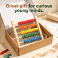 MAGIKON Miniature Abacus, 5 Rows Wooden Counting Frame for Math