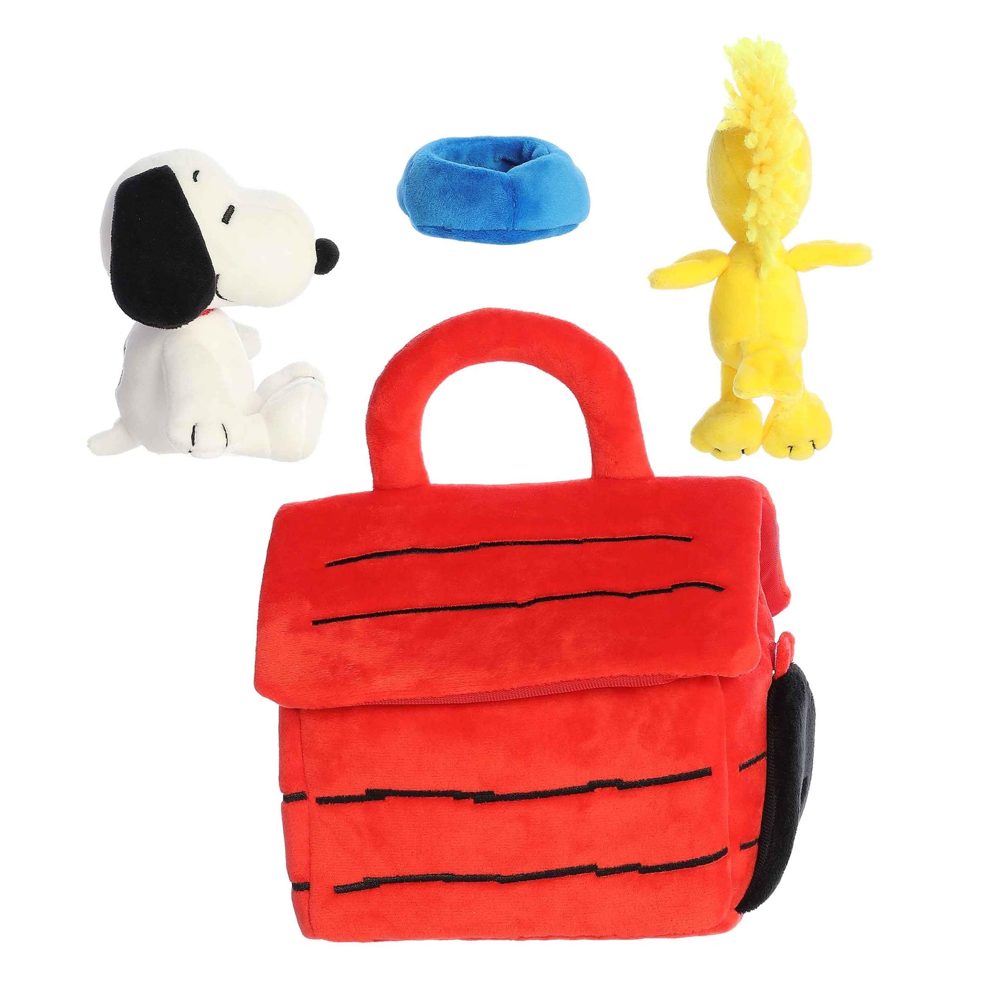 Aurora® Adorable Peanuts® Snoopy's Dog House Playset Stuffed Animal - Officially Licensed Toys for All Snoopy Fans - Nostalgic Gift for Adults
