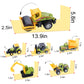 ANDOLO Mini Construction Trucks Toys, Small Construction Toys 6Pcs Construction Vehicles Tractor Toys Sand Vehicle Playset Forklift Roller Dump Truck