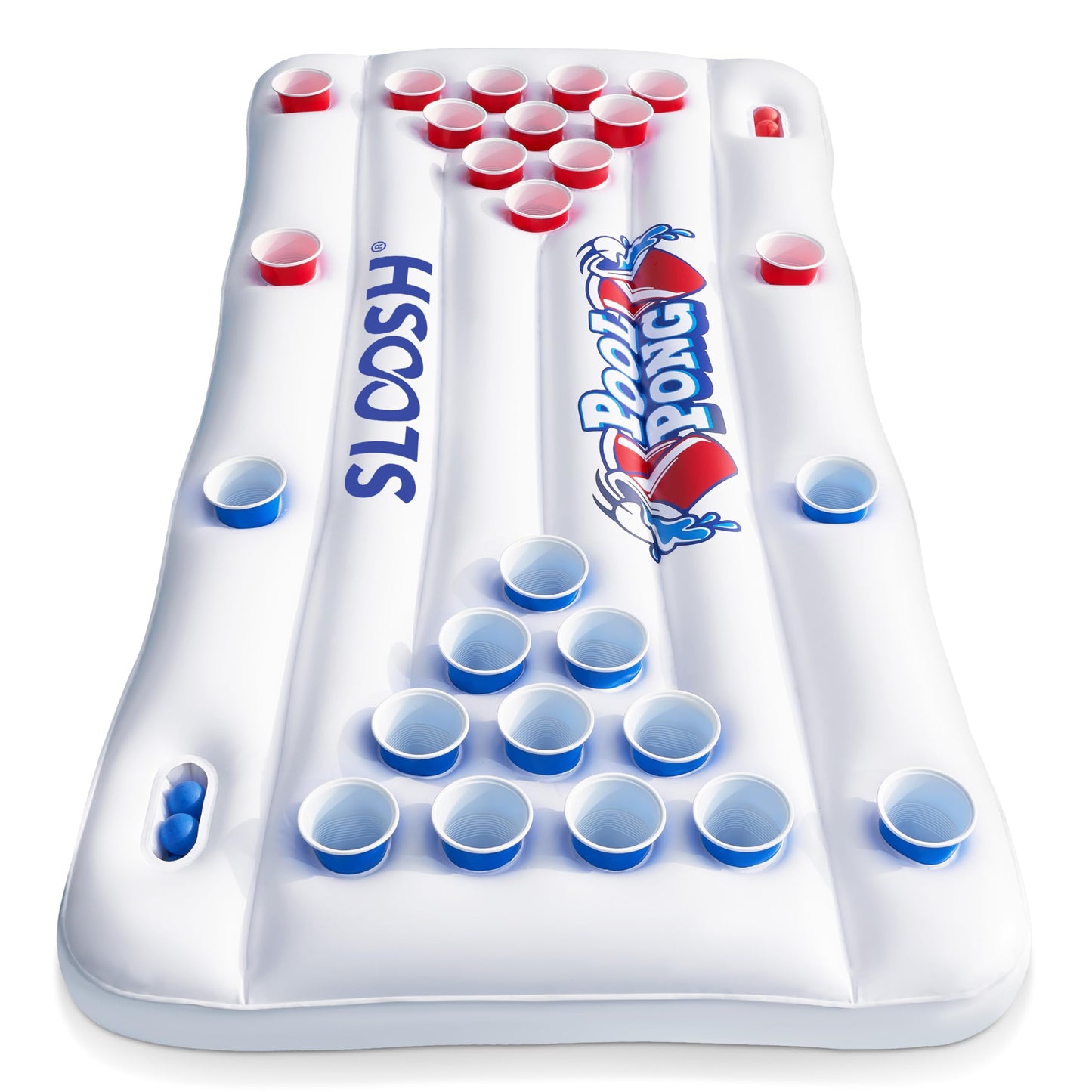 SLOOSH Pool Toys Games Set - Pong Toss Game Water Toys for Adults Kids Family Games, Inflatable Floats Lounge Raft Floating Swimming Pool Accessories