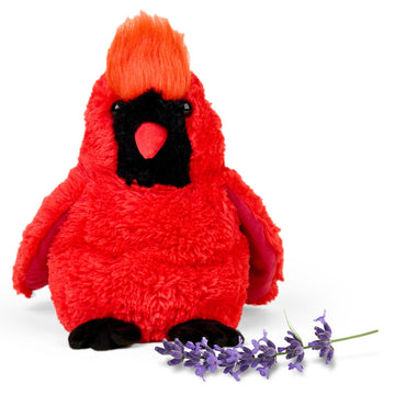warmies Microwavable & Weighted Stuffed Animals, Red Cardinal - Heated Stuffed Animal Plushie for Warmth & Comfort - Cute Soft Plush Toys for Adults
