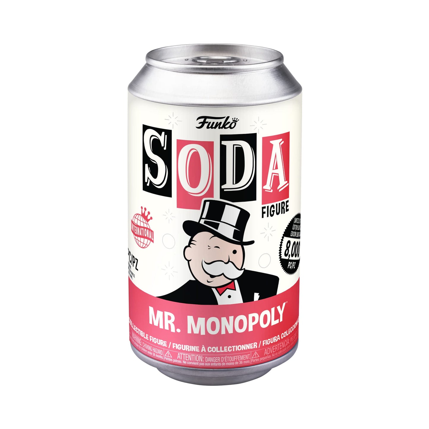 Funko Vinyl SODA: Monopoly - Uncle Pennybags - Mr. Monopoly - Green Chase - (Styles May Vary) - Collectable Vinyl Figure - Gift Idea - Official