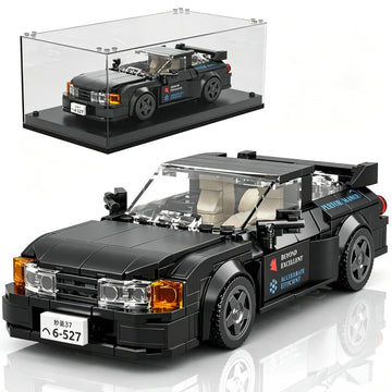 Mould King Car Building Kit with Acrylic Display Case, 389 PCS Blocks Set