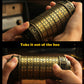 Da Vinci Code Mini Cryptex Lock Anniversary Valentine's Day Romantic Birthday Gifts for Her (Brass)