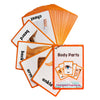 Lilias Body Parts Flash Cards, Toddler & Preschool Learning Toys, Kindergarten Learning Supplies, 4.3 x 3.14 Inch, 34 Cards
