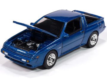 1988 Conquest TSi Bright Blue Metallic Modern Muscle Series 1/64 Diecast Model Car by Auto World 64502-AWSP187A