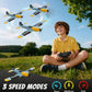 Toileum RC Plane, 3 Channel Remote Control Airplane, 6-axis Gyro Stabilizer BF-109 RTF RC Airplane with 2 Batteries, Easy to Fly for Beginners Adults