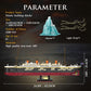Zylvoxia Titanic Building Set, 2288 Pcs Titanic Big Ship Model Block Set with Glacier and Glowing Light Strip, Giant Ship Building Model Set