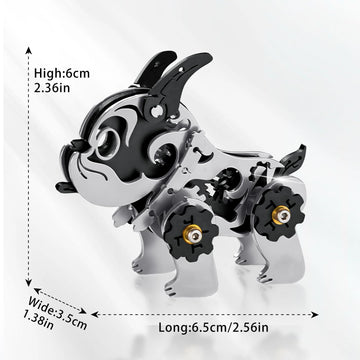3D Metal Puzzles for Adults, Metal Model Kits for Adults, Mechanical BullDag Steel 3D Puzzle Stainless Steel Ornaments for Men Women Art Craft Gifts