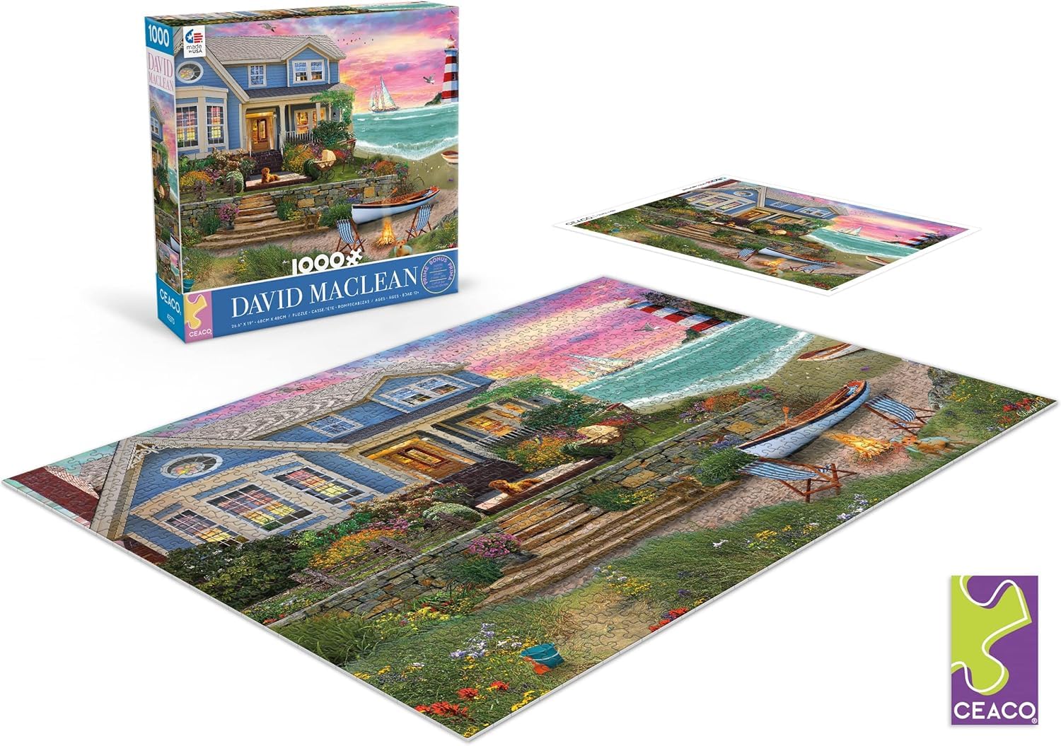 Ceaco - Heart Beach - 1000 Piece Jigsaw Puzzle for Adults