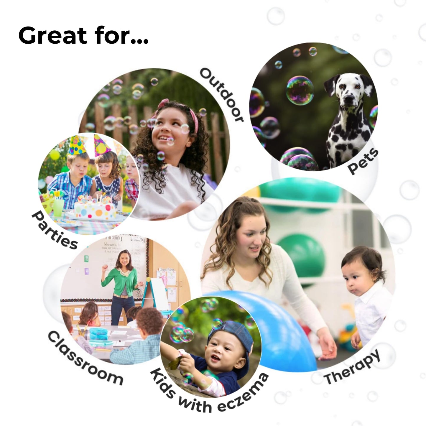 SPIKE Innobaby Bubble Machine/Gun-Friendly Botanical Bubble Solution 1L