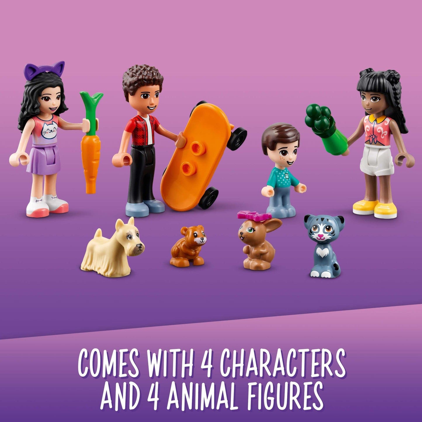 LEGO Friends Pet Day-Care Center 41718 Animal Set, Heartlake City Toy, Birthday Gifts for Kids, Girls and Boys 7 Plus Years Old, with Doggy Figure & 3