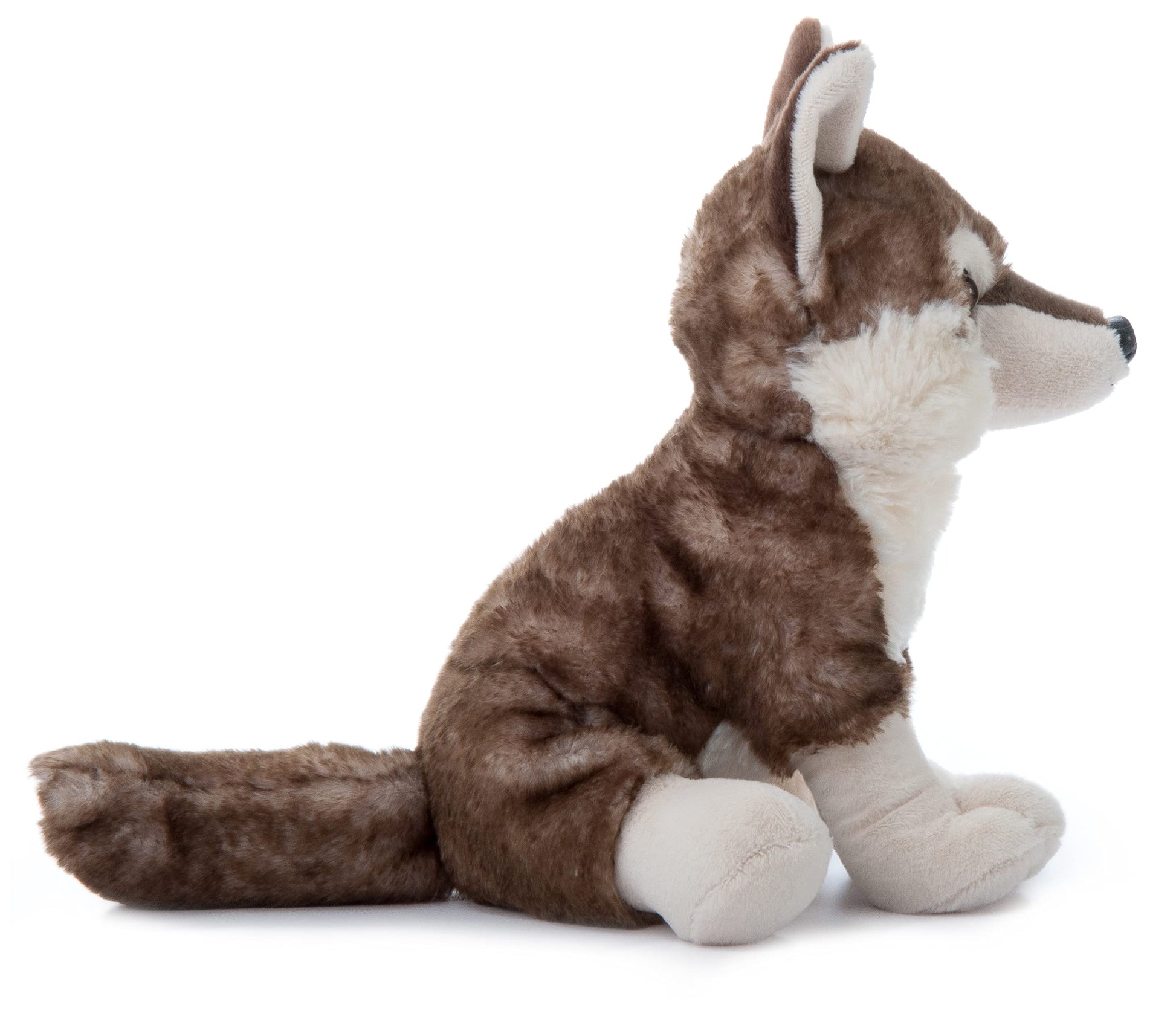 The Petting Zoo Timber Wolf Stuffed Animal, Gifts for Kids, Wild Onez Zoo Animals, Timber Wolf Plush Toy Sitting 12 inches