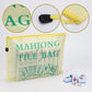 FMTYAOIU 2 PCS Mahjong Tile Bag, American Mahjong Storage, Mahjong Gifts Accessories, Mahjong Case for American Mahjong Set (Case Only) (Yellow)