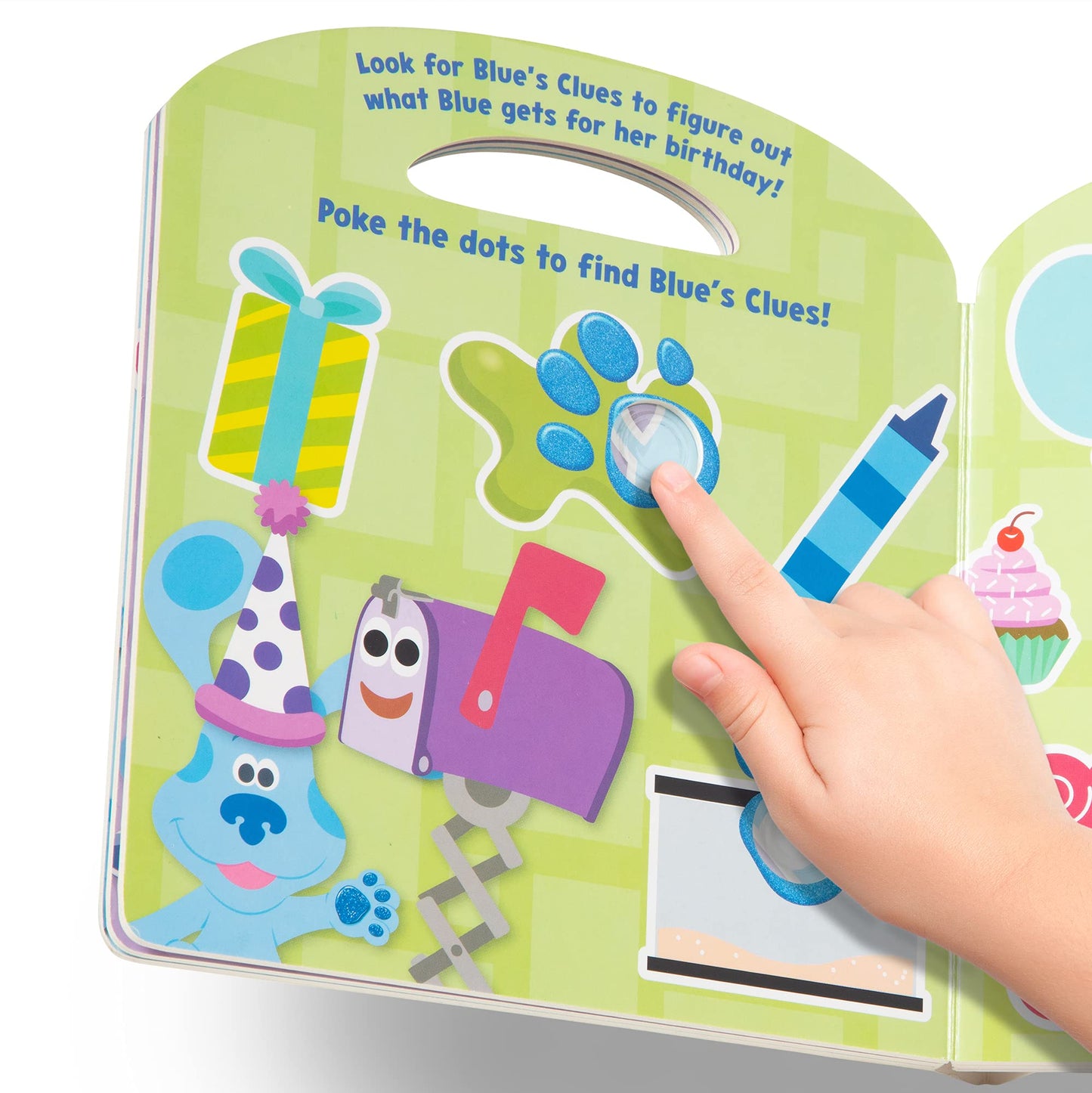 Melissa & Doug Blue's Clues & You! Children's Book - Poke-A-Dot: Shapes with Blue - FSC Certified