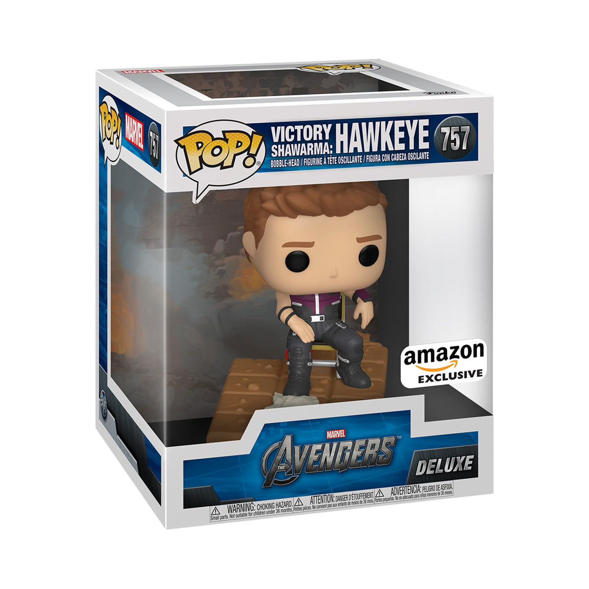 Funko POP! Deluxe Marvel: Victory Shawarma - Hawkeye - Amazon Exclusive