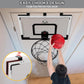 HYES 24" x 16" Large Over The Door Basketball Hoop Indoor with Scoreboard