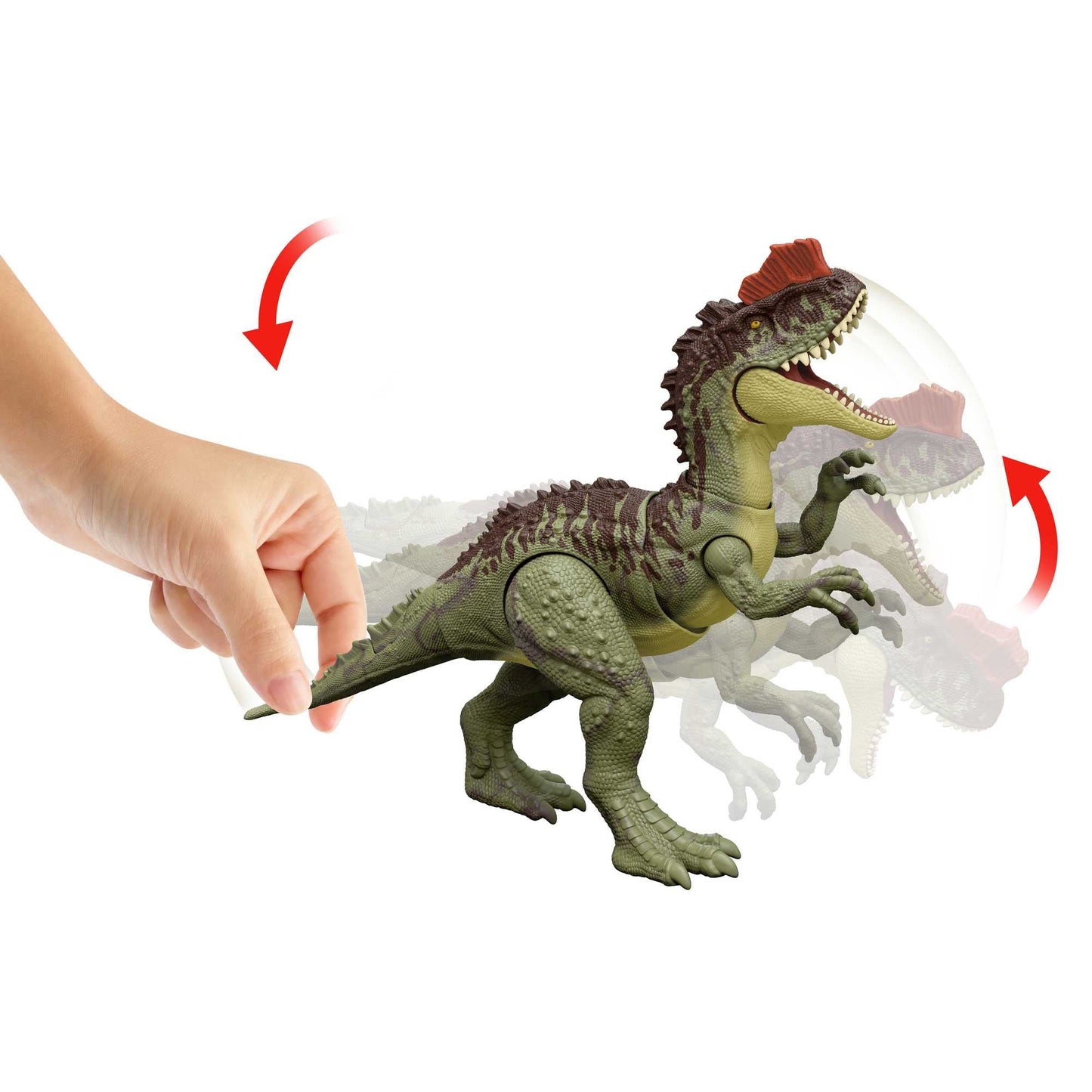 Jurassic World Dominion 3 Pack Figures & Dinosaurs, Owen Grady Motorcycle Yangchuanosaurus & Blue, Helmet & Tranquilizer, Ages 4 Years & Up
