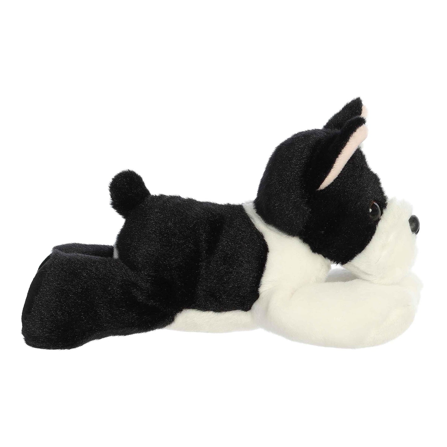 Aurora® Adorable Mini Flopsie™ Eva Boston Terrier™ Stuffed Animal - Mini Companions Ready for Playful Adventures - for Kids All Ages, Toddlers