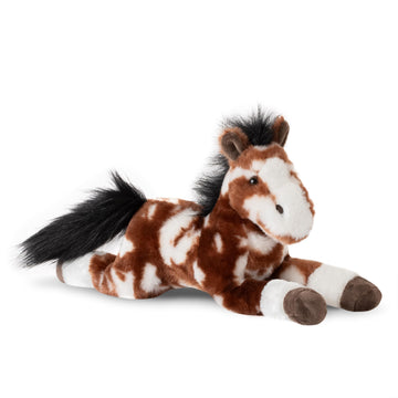 The Petting Zoo Floppy Painted Pinto Horse Stuffed Animal Plushie, Gifts for Kids, Wild Onez Barnyard Animals, Pinto Horse Plush Toy, 16 inches