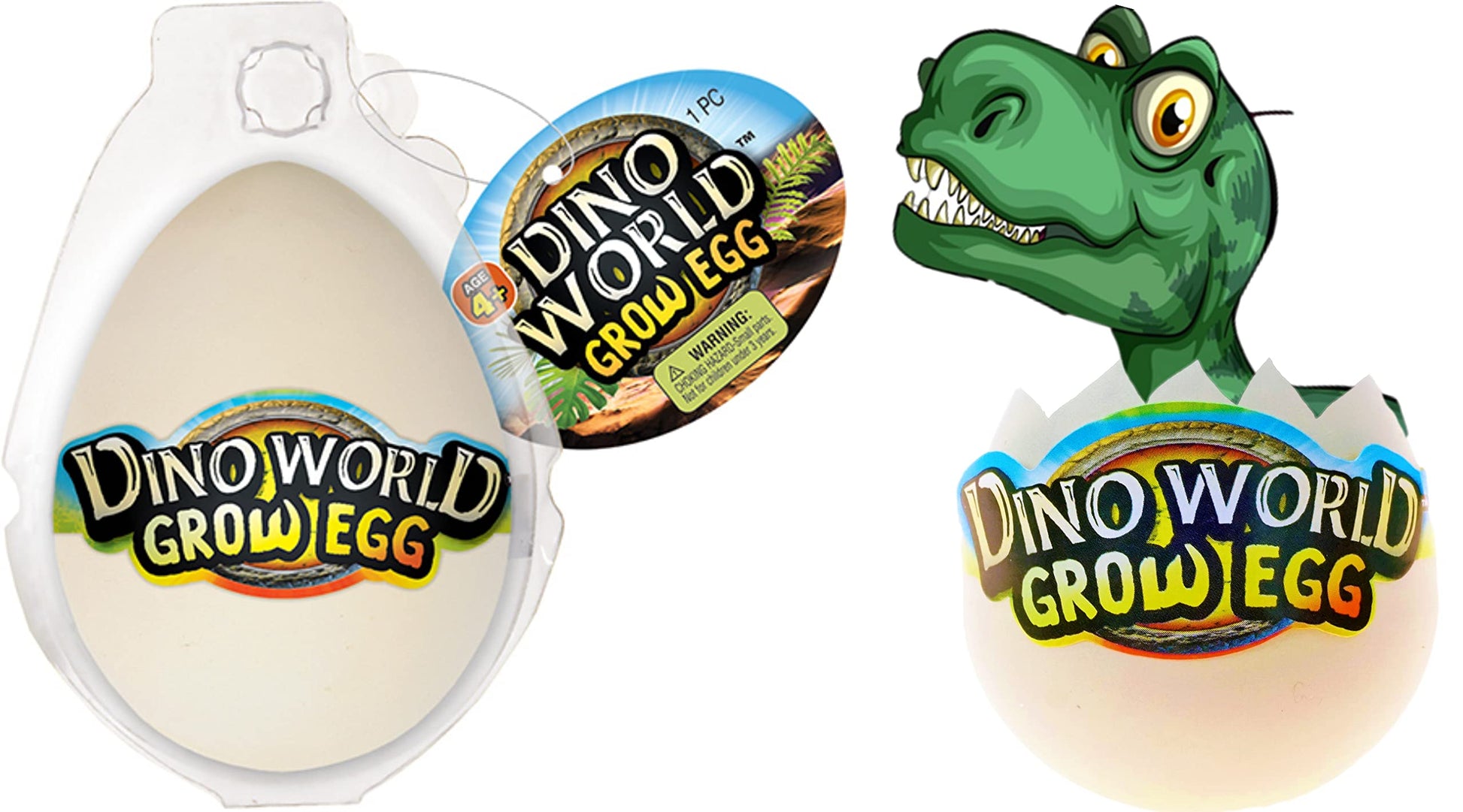 JA-RU Dino World Hatching Dinosaur Eggs Water Growing Toys for Kids (1 Egg) Surprise Dino Egg. Educational Science Toys. Bulk Dinosaur Goodie Bag