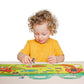 Stephen Joseph, Reusable Sticker Book for Kids Tri-Fold Scene, Preschool Learning Activities for Toddlers Ages 3-6 Birthday Gift, Travel Game