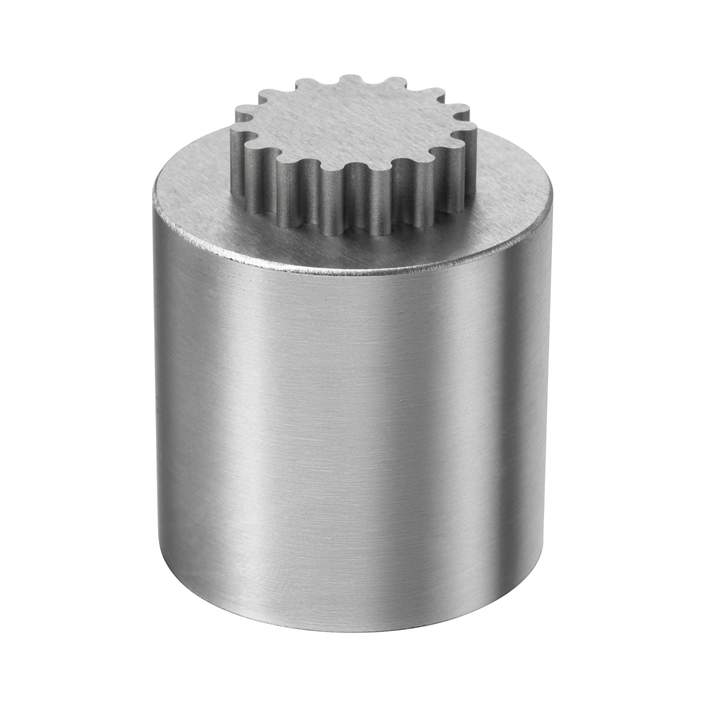 Heavenly Metals 2-Piece Gear Cylinder 3D Puzzle for Adults - Stainless Steel Desk Toy and Fidget, Zero Tolerance Wire EDM Cut Office Gift for Men