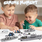 WASK Army Toys for Boys - Launching Military Aircraft Carrier Toys Set Military Naval Ship with Battleship, Supply Ship, Fighter Jets, Aircraft