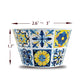 Blue Tile and Lemons Cupcake Wrappers,Mediterranean Tiles,24 Lemon Cupcake Toppers +Cupcake Wrappers