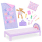 Glitter Girls - 14-Inch Fashion Doll - Pink Hair & Violet Eyes - Fluffy, Multicolored Onesie - Bed & Accessories - 3+ Years - Rafa & Bedtime Playset