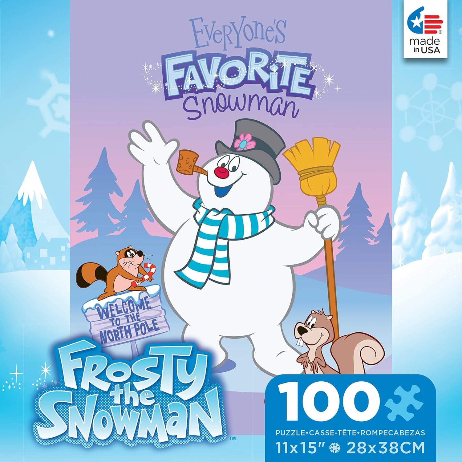 Ceaco - Frosty The Snowman Everyone’s Favorite - 100 Piece Puzzle for Kids