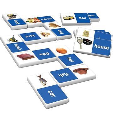 Fun Express First Word Dominoes - 28 Pieces - Educational and Learning Activities for Kids