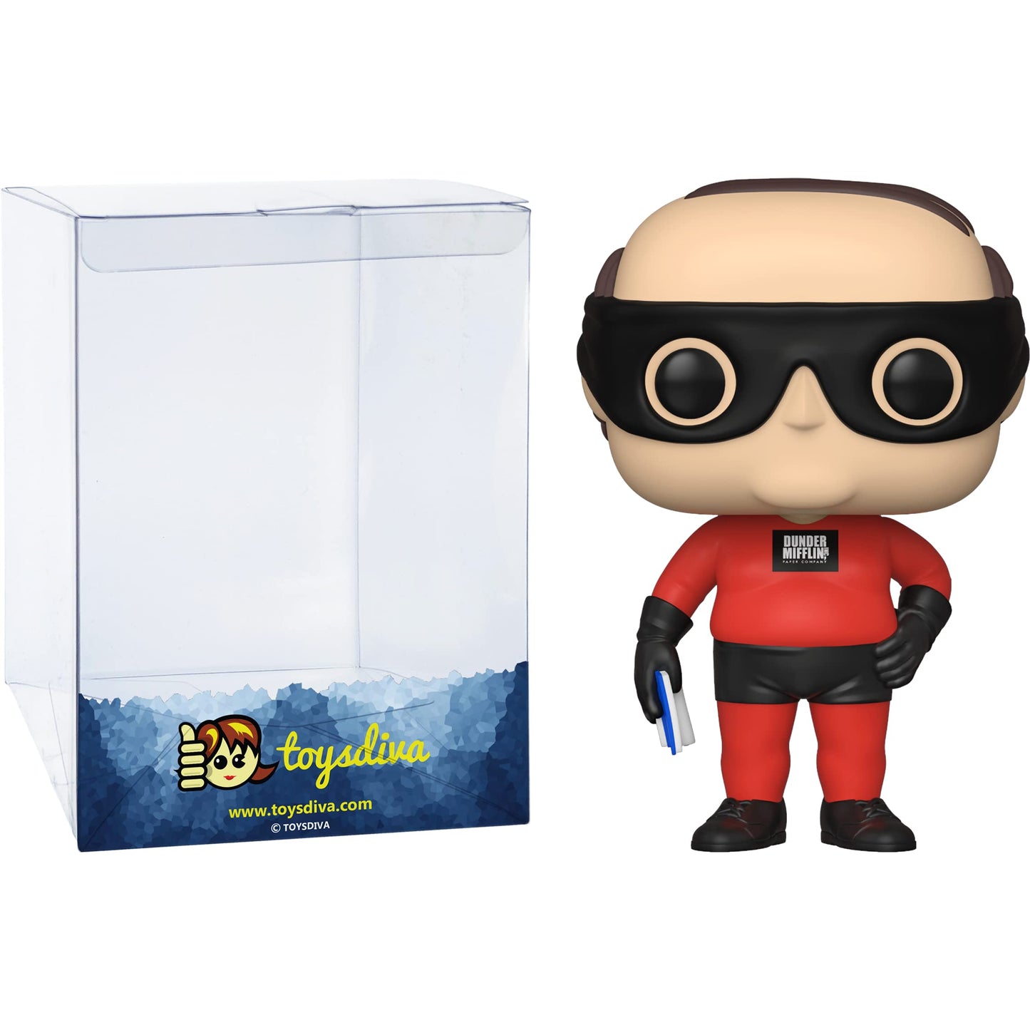 Funko Kevin Malone: P o p ! TV Vinyl Figurine Bundle with 1 Compatible 'ToysDiva' Graphic Protector (1175-57395 - B)