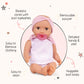 LullaBaby - 14-Inch Doll & Twin Stroller Accessories Set - Foldable Canopy & Storage Basket - Pink & Golden Stars Design - Pretend Play 2+ Years- Doll