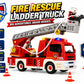 Tiny Force Toy Ladder Fire Truck Toy - Firefighter Fire Truck with Extendable Fire Ladder, Toy Truck for Kids, Perfect Firefighter Gift for Pretend