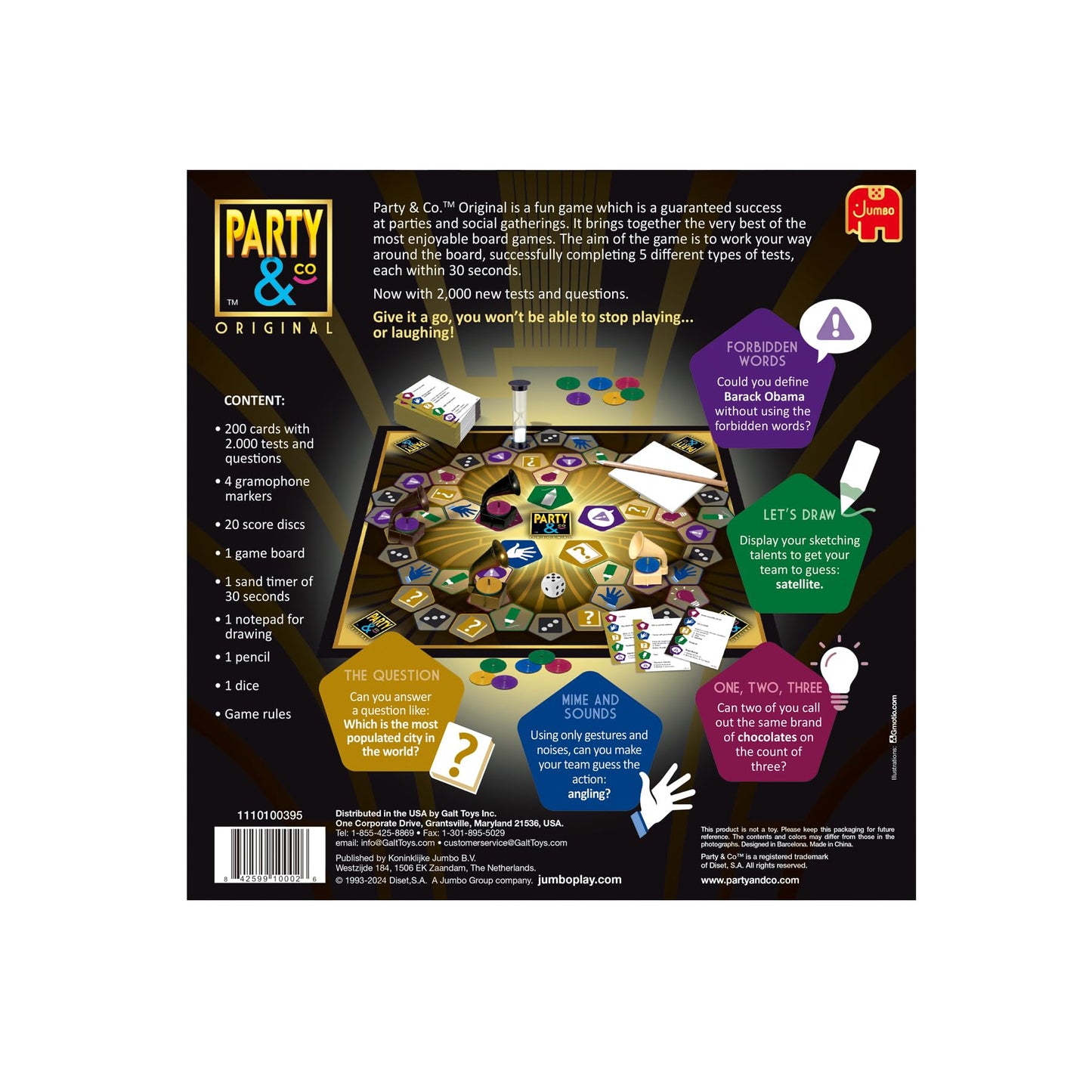 Jumbo Party & Co. Original Board Game - Fun Multi-Challenge Game for 14+ Years, Multiplayer Family Entertainment.
