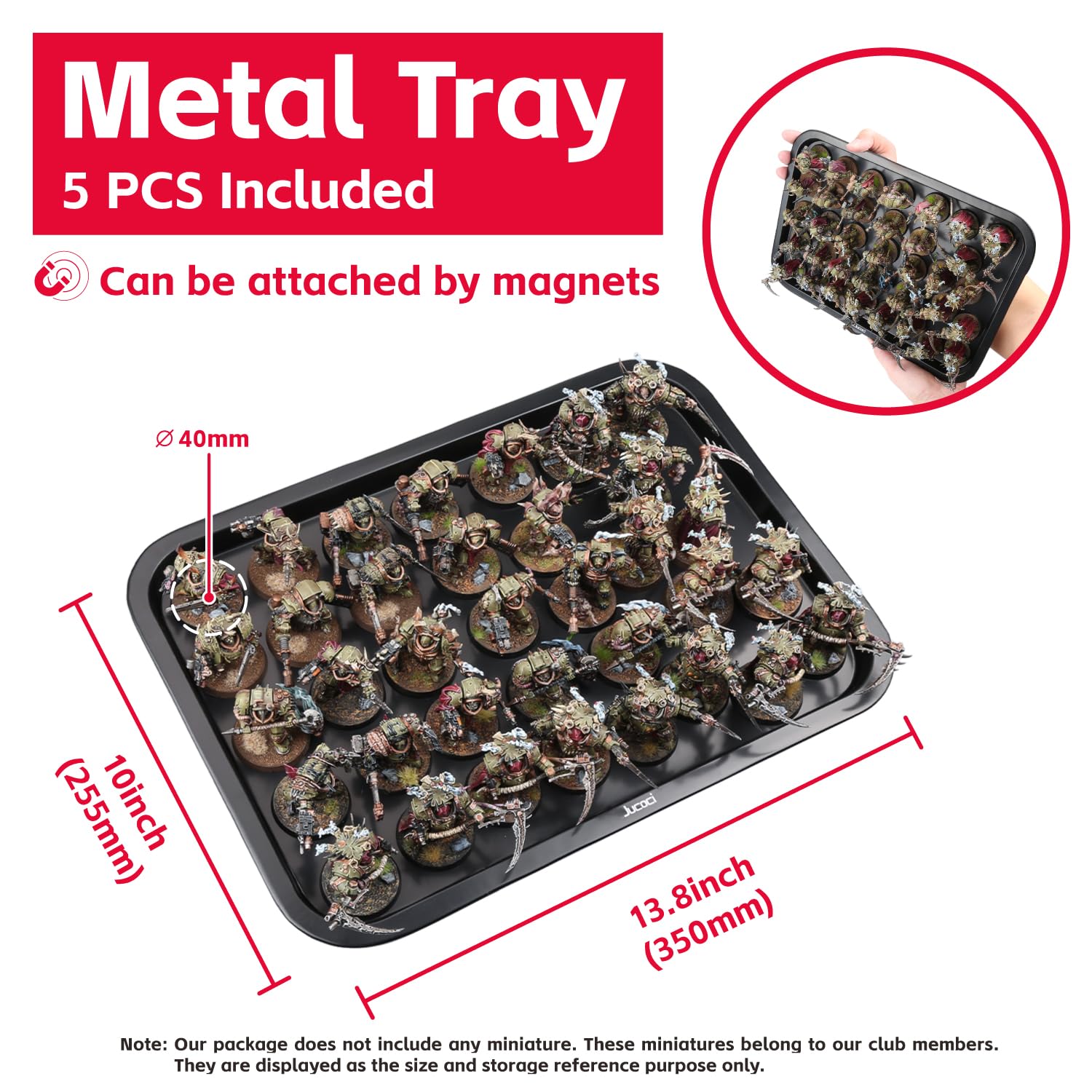 Jucoci Miniatures Storage Case Miniatures Transport Case (Large Size)