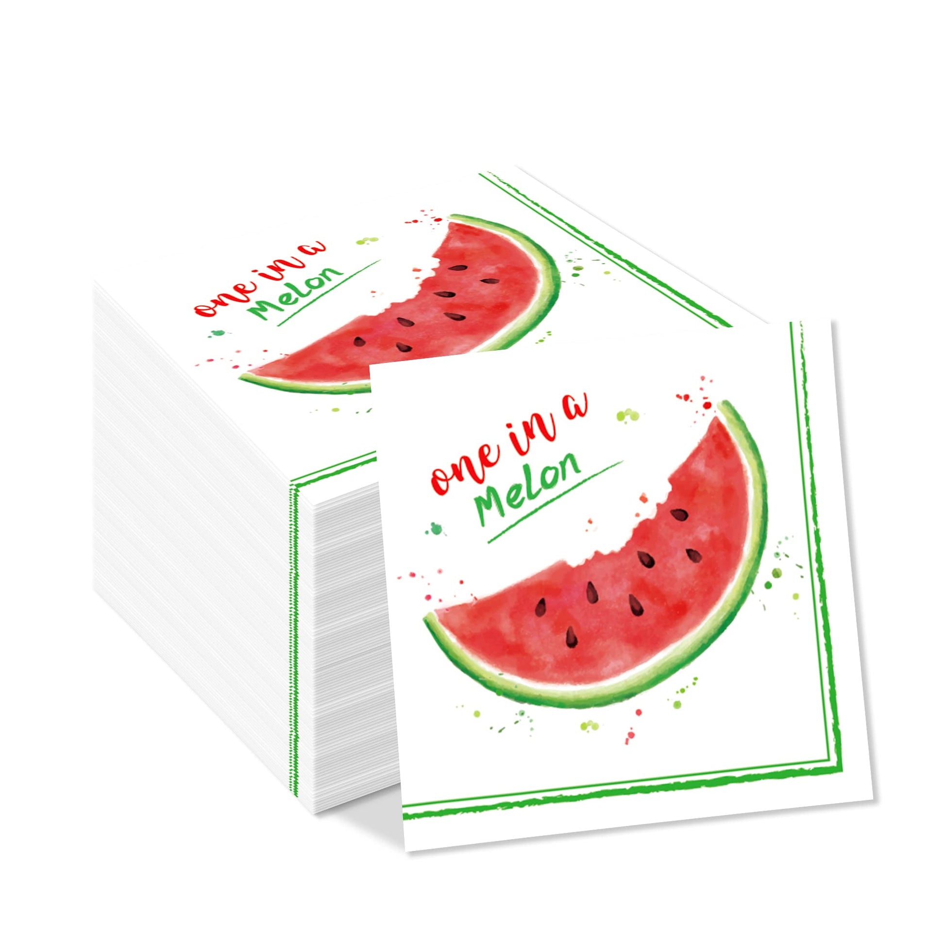 40Pcs Watermelon Party Napkins Summer Sweet Watermelon Paper Napkins Girls 1st Birthday Disposable Lunch Dinner Tableware Baby Shower Party Supplies