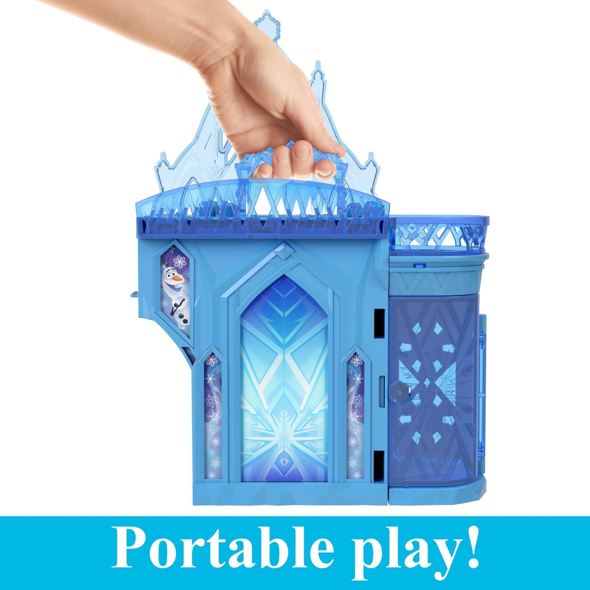 Mattel Disney Frozen Toys, Elsa Ice Palace Storytime Stackers, Castle Doll House Playset, Small Doll & 8 Accessories, Inspired by the Movie