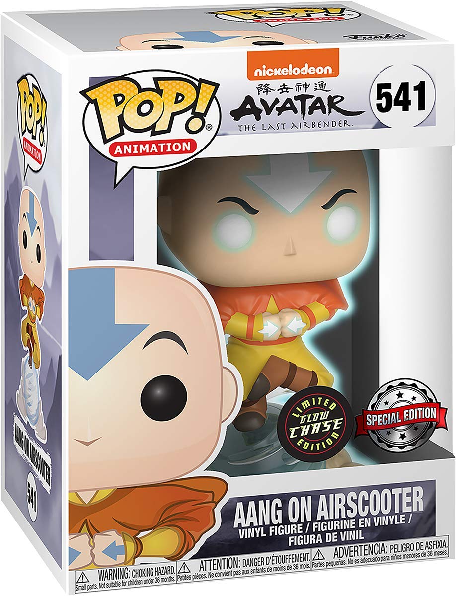 Funko 36470 Pop! Animation: Avatar the Last Airbender - Aang on Airscooter (Special Edition) #541