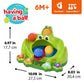 Bright Starts Poppin' Ball Frog Ball Play Toy, Launching, Bouncing & Ramp Racer Toy, Crawl and Chase, Unisex, 6 Months+